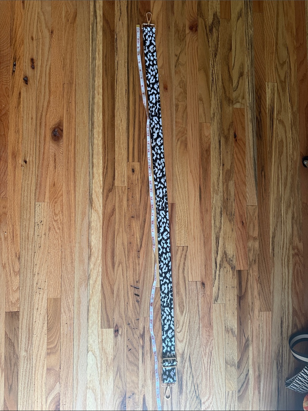 Black and White Animal Print Strap